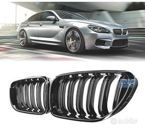 GRIGLIE BMW SERIE 6 F06 F12 F13 LOOK M6 NERO LUCID