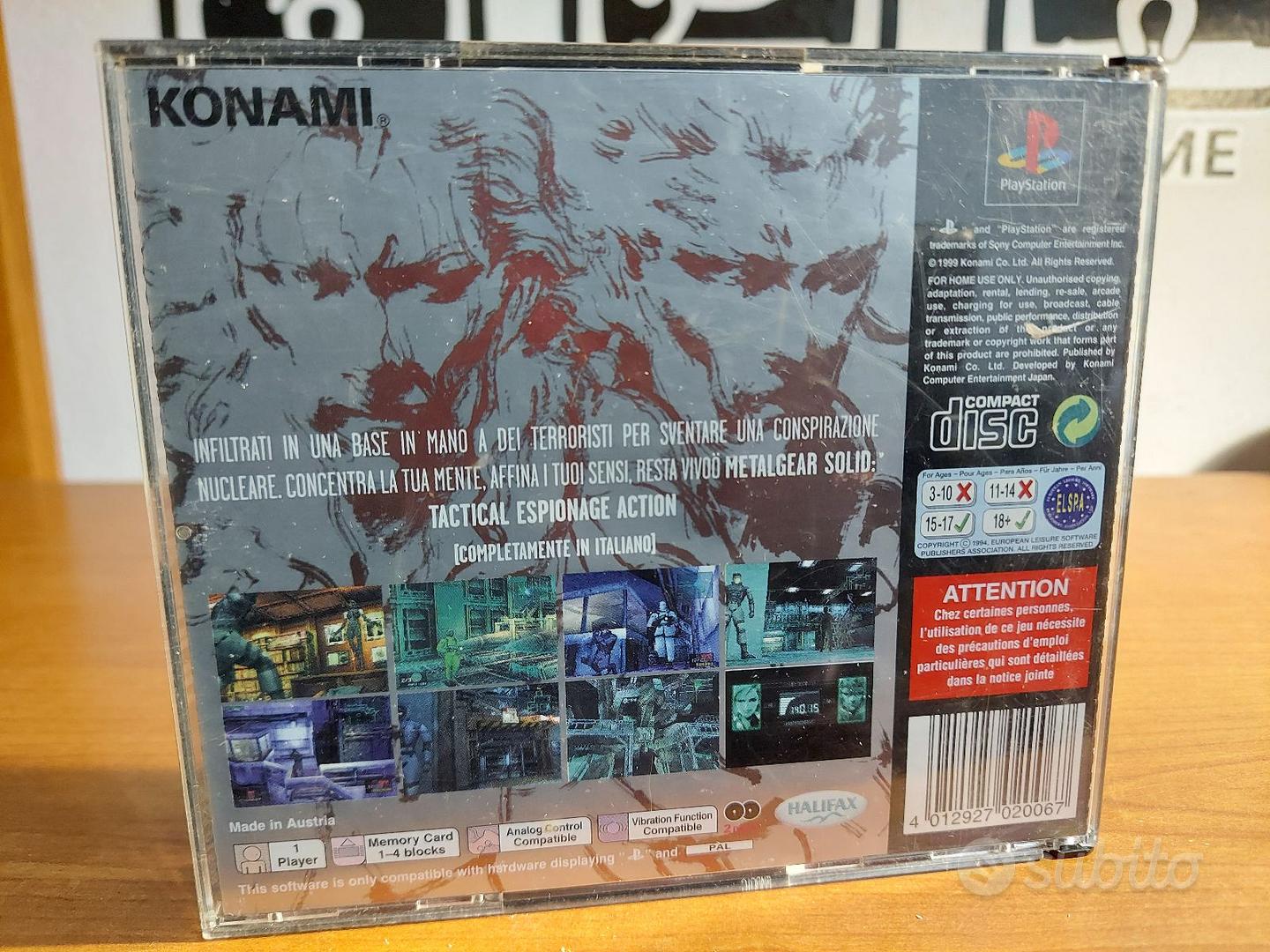 Giochi PS1 Metal Gear Solid - Annunci Bergamo