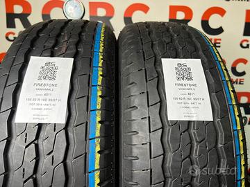 2 gomme usate 195 60 R 16C 99/77H FIRESTONE