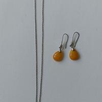 SET CATENINA ARGENTO 925 + CIONDOLO E ORECCHINI