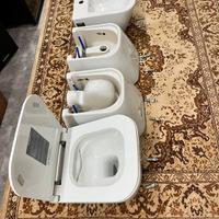 Sanitari sospesi.2 WC + 2 Bidet sospesi GloboStone