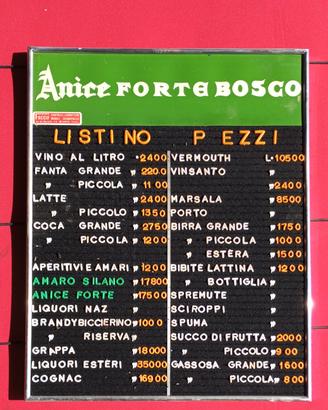 Anice Forte Bosco listino prezzi preziaio NOS
