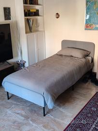 Letto singolo Ikea Slattum + materasso Vestmarka