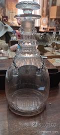 decanter in cristallo molato 