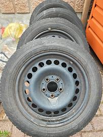 Cerchi in ferro originali Mercedes con gomme 10%