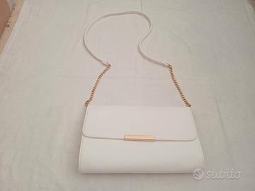 Pochette da cerimonia bianca e oro H&M donna 