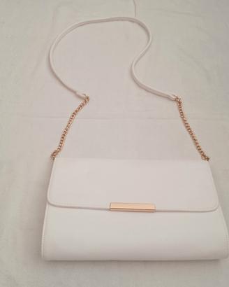 Pochette da cerimonia bianca e oro H&M donna 