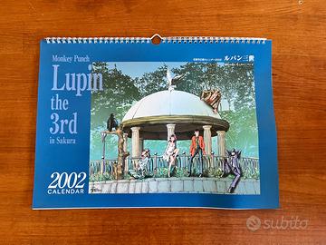 Calendario 2002 Monkey Punch Lupin III in Sakura