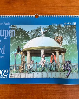 Calendario 2002 Monkey Punch Lupin III in Sakura
