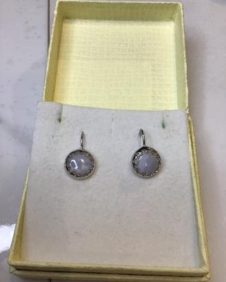 Orecchini argento con pietra dura NUOVI