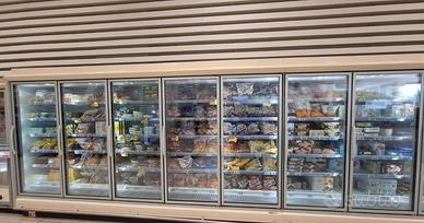 Banco freezer murale surgelati per supermercato