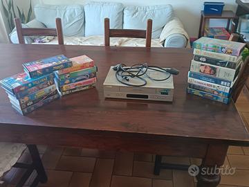 Collezione VHS originali Disney + videoregistrator