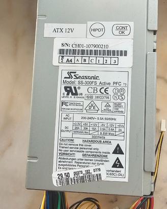 Alimentatore PC Seasonic  Mod. SS-300FS Active PFC