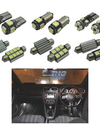KIT 16 LAMPADE LED INTERNE PER VOLKSWAGEN VW GOLF 