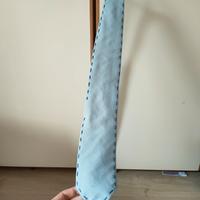 cravatta zanolini Azzurra 100% lana