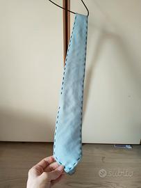 cravatta zanolini Azzurra 100% lana