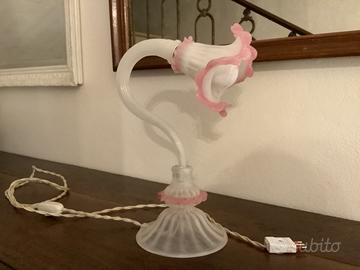 lampada da tavolo in vetro