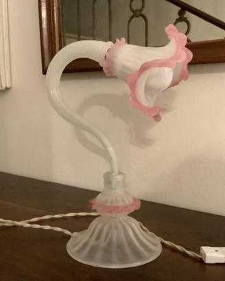 lampada da tavolo in vetro