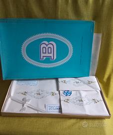 lenzuolo matrimoniale lino vintage Bassetti 