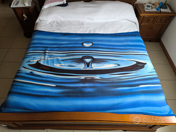 Coperta in pile blu