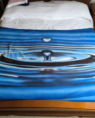 Coperta in pile blu