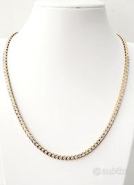 Collana da Donna modello Tennis Oro  e Diamanti