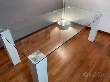 Tavolo Cristallo Chateau d'Ax 200x100x77h