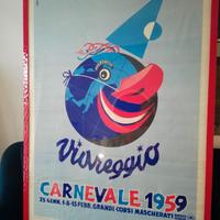 Manifesto originale Carnevale di Viareggio 1959