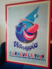 Manifesto originale Carnevale di Viareggio 1959