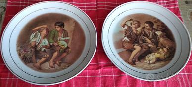 Piatti arredo del pittore Murillo Bartolomè 4 pz