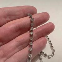 Elegante cintura con strass 100cm