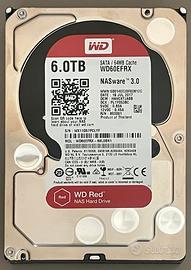 WD Red 6TB WD60EFRX CMR NAS 3.5" SATA – SMART OK