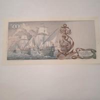 carta moneta lire 5000 colombo