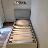 letto singolo con contenitore