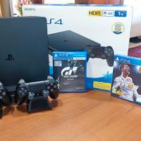 PlayStation 4 slim 1Tb + 2 DualShock 4