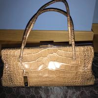 Gucci slide bag in coccodrillo