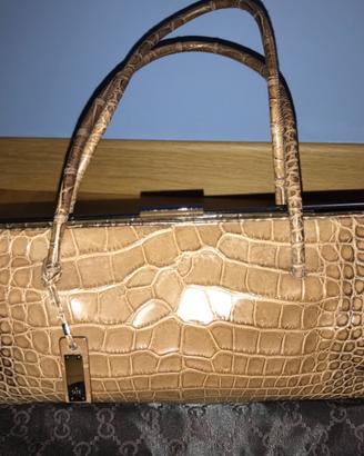 Gucci slide bag in coccodrillo