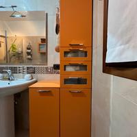 Set mobili bagno vernice laccata arancione