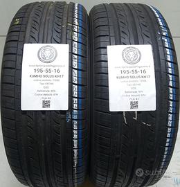 2 GOMME 195 55 16 KUMHO A73988