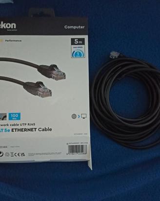 2 cavi ethernet da 5 metri
