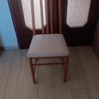 sedia con imbottitura 