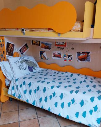 CAMERA DA LETTO BAMBINI RAGAZZI 2 LETTI A CASTELLO