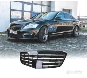 GRIGLIA PER MERCEDES S W221 09-13 LOOK AMG NERO LU