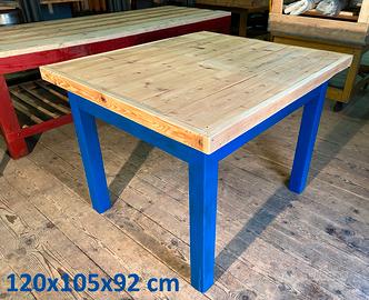 Tavolo da lavoro in legno 120x105x92 cm