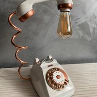Lampade telefono bianca/rame