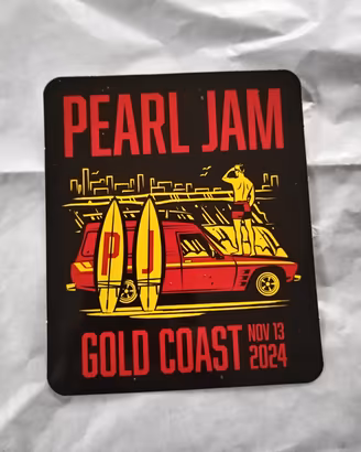 Pearl Jam Gold Coast 2024 Sticker
