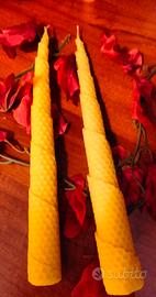 candele cera d'api naturale fatto a mano 