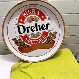 vassoio in latta birra dreher