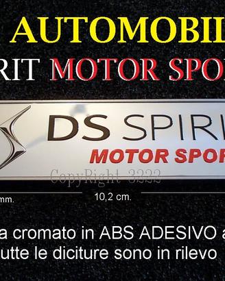 DS AUTOMOBILES Stemma SPIRIT MOTOR SPORTS emblema