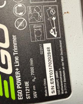 Decespugliatore egopower